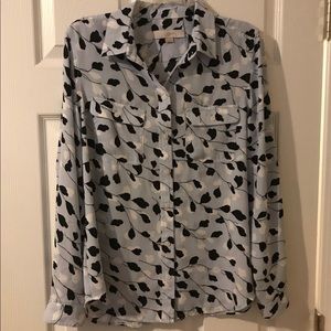 Loft Floral Button Up